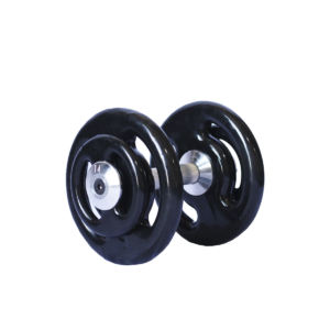 DUMBELL MONTADO EMBORRACHADO C/PEGADA RECARTILHADA