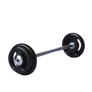 BARRA MONTADA EMBORRACHADA PEG/CROMADA RETA - W COM SUPORTE