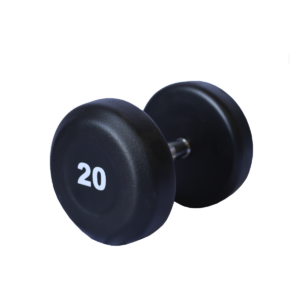 DUMBELL MONOBLOCO TEXTURIZADO PEG/CROMADA