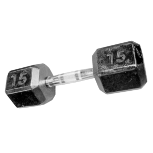 DUMBELL SEXTAVADO PINTADO PEG/CROMADA