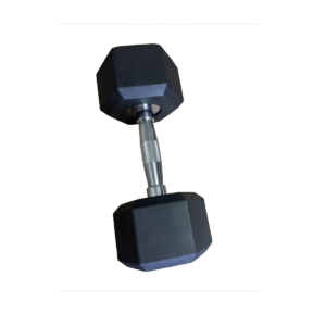 DUMBELL SEXTAVADO INJETADO C/PEGADA CROMADA