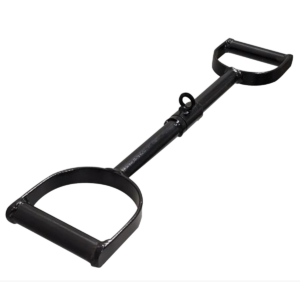 PUXADOR ROMANO "D" PRETO COM GIRO - ANGULADO