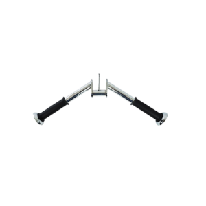 PUXADOR "V" CROMADO COM MANOPLA E GIRO