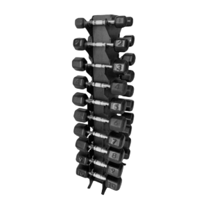 KIT HALTER SEXTAVADO TEXTURIZADO C/PEG CROMADA + EXPOSITOR